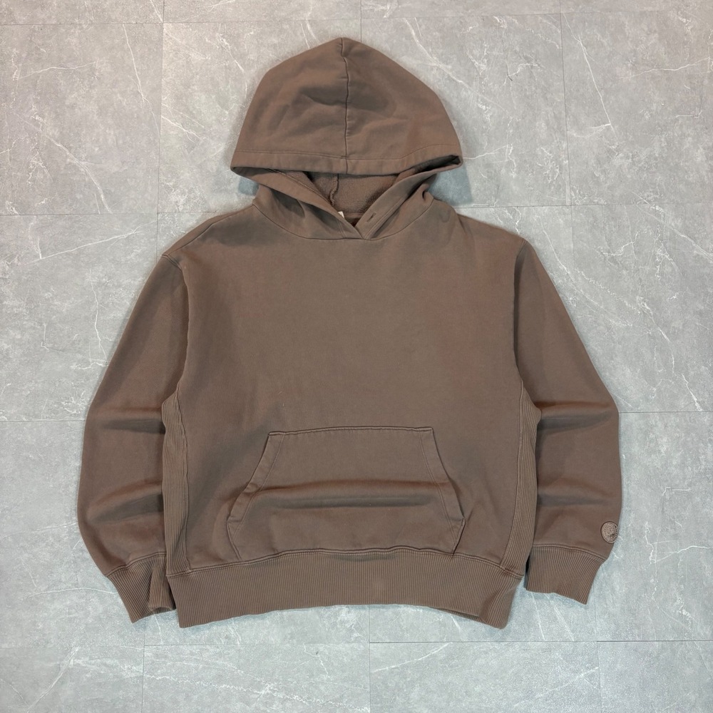 Victoria's Secret PINK Womens Oversized Hoodie Taupe Brown Pullover Sweatshirt S